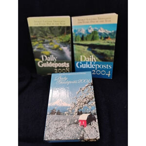 Lot of 3 Christian Daily Guideposts Books 2001 HB, 2004 PB, 2008 PB